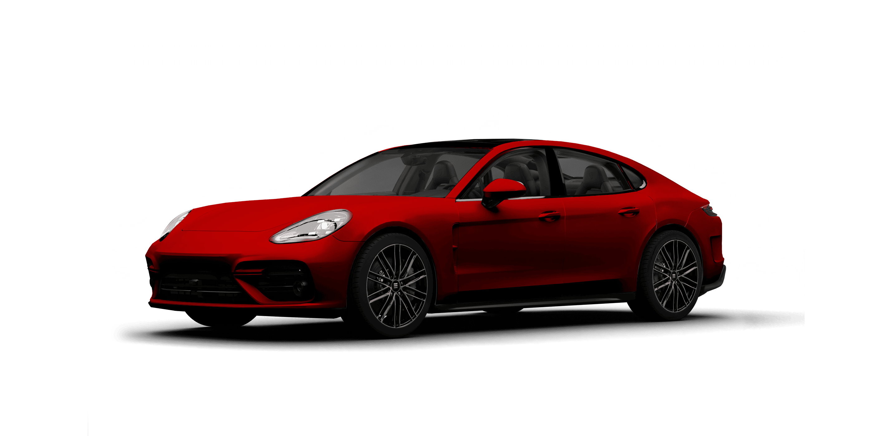 Red vehicle with premium tint preview